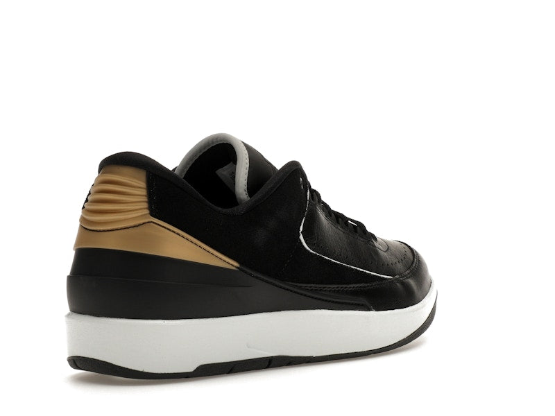 Jordan 2 Retro Low Black Metallic Gold (Women's)