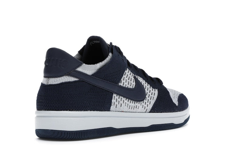 Nike Dunk Low Flyknit College Navy Pure Platinum