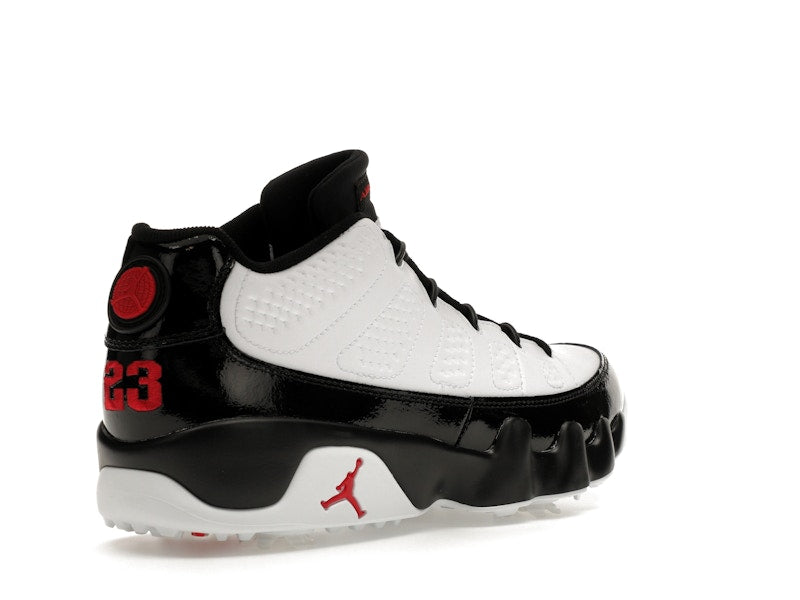 Jordan 9 Retro Low Golf White Black True Red