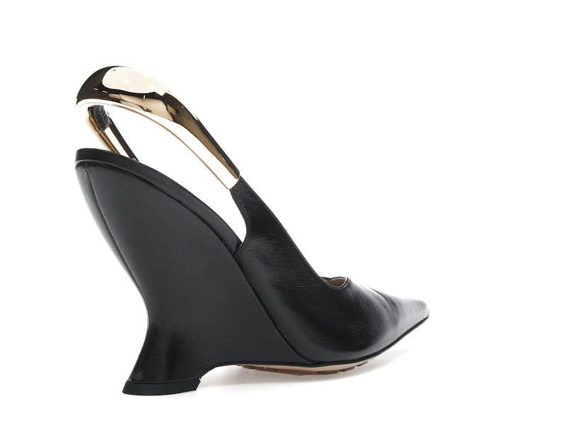 Bottega Veneta Punta Pointed-Toe Slingback Pumps Black (Women's)