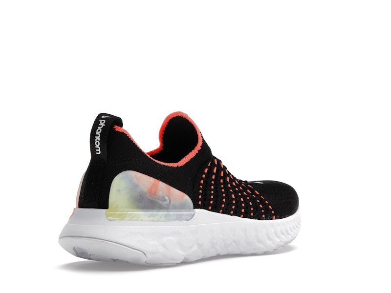 Nike React Phantom Run Flyknit Premium Black Bright Mango (Women's)