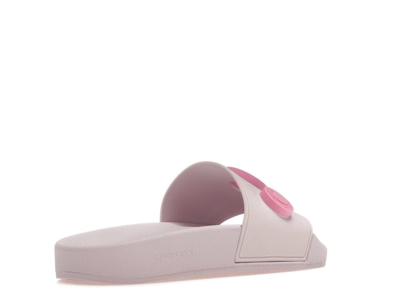 Burberry Logo Graphic Rubber Slide Pale Candy Pink (Women's)