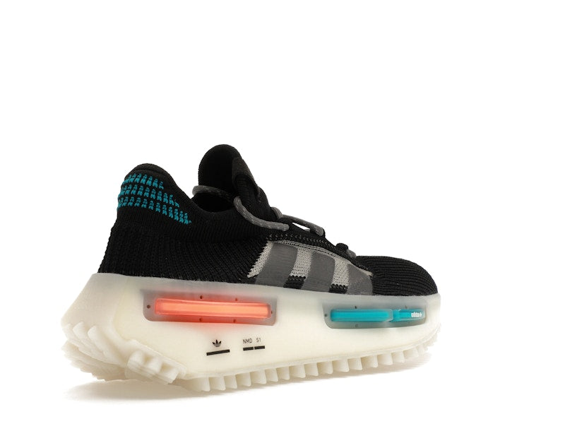 adidas NMD S1 Core Black Blue Orange