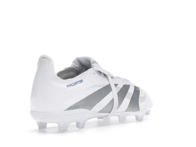 adidas Predator League Fold-Over Tongue FG/MG Cloud White Silver Metallic Bright Royal