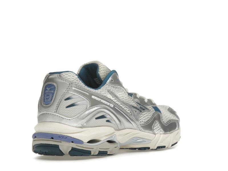 Mizuno Wave Rider 10 White Silver Blue