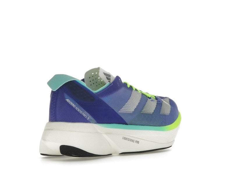 adidas Adizero Adios Pro 3 Cobalt Blue Zero Metalic Lucid Lemon (Women's)