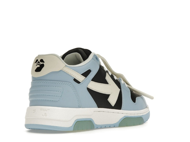 OFF-WHITE Out Of Office OOO Low Tops Light Blue Black