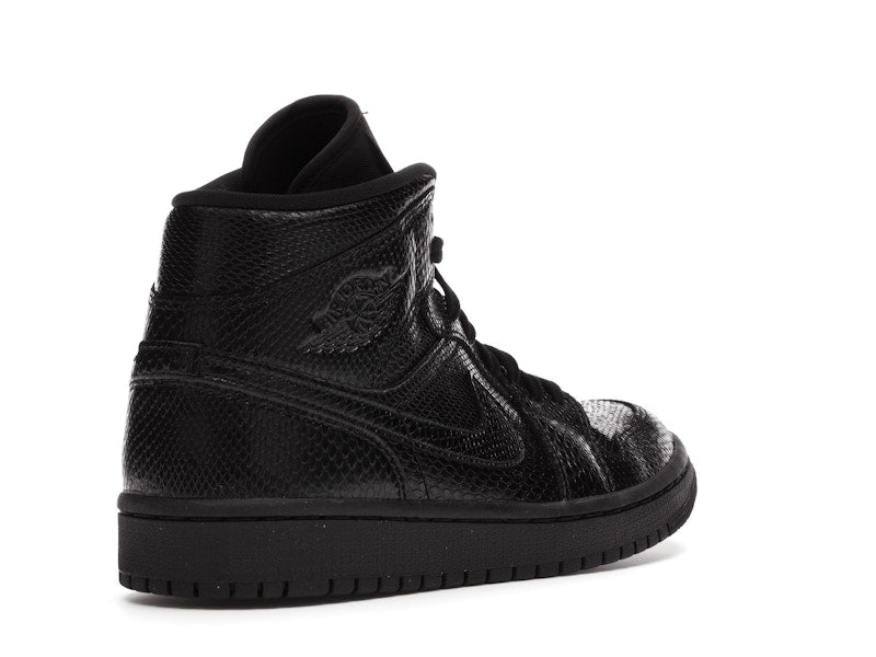Jordan 1 Mid Black Snakeskin (Women's)