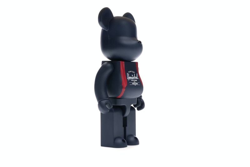 Bearbrick Medicom Herschel Peacoat 100% & 400% Set Navy