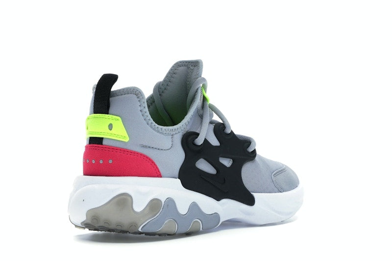 Nike React Presto Wolf Grey Black Rush Pink Volt (GS)