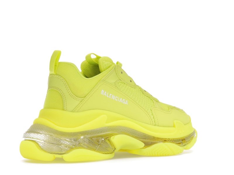 Balenciaga Triple S Clear Sole Fluo Yellow White (Women's)