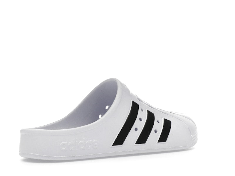 adidas Adilette Clog White Black