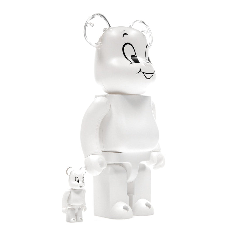 Bearbrick Casper the Friendly Ghost 100% & 400% Set White
