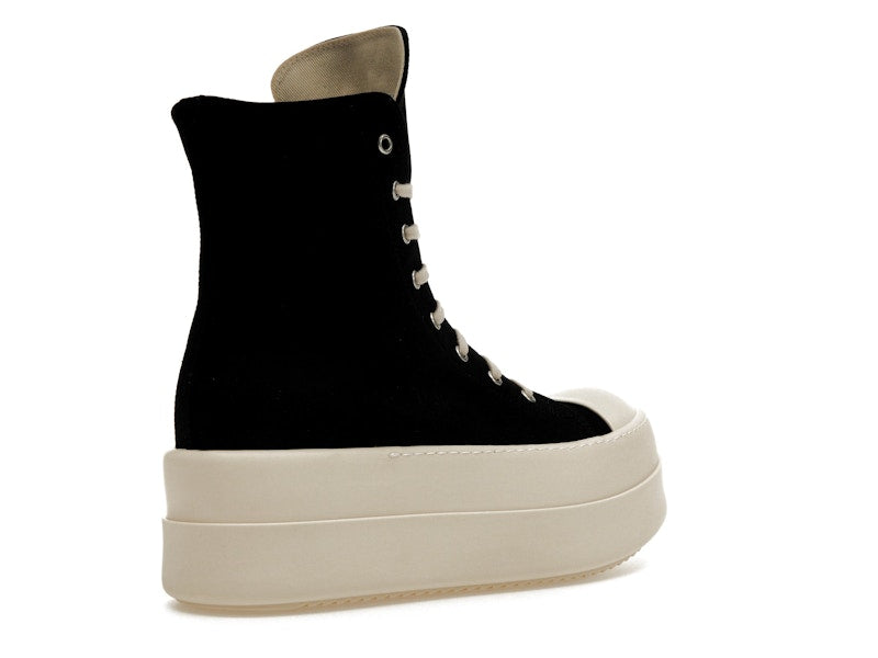 Rick Owens DRKSHDW Mega Bumper Canvas Sneaks Black Milk