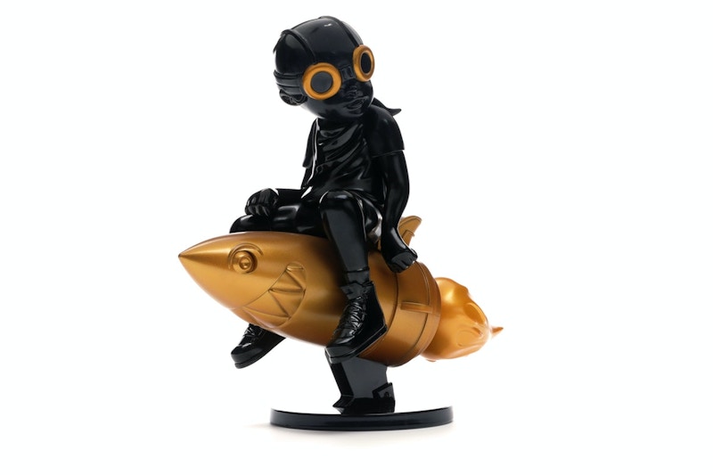 Hebru Brantley x Billionaire Boys Club x Bait Beyond The Beyond Fly Boy Figure 9 Inches Black/Gold