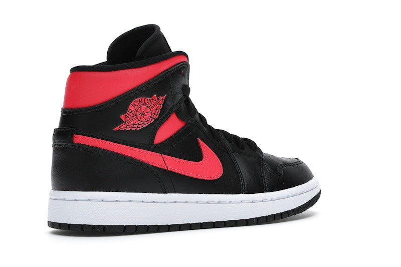 Jordan 1 Mid Black Siren Red (Women's)