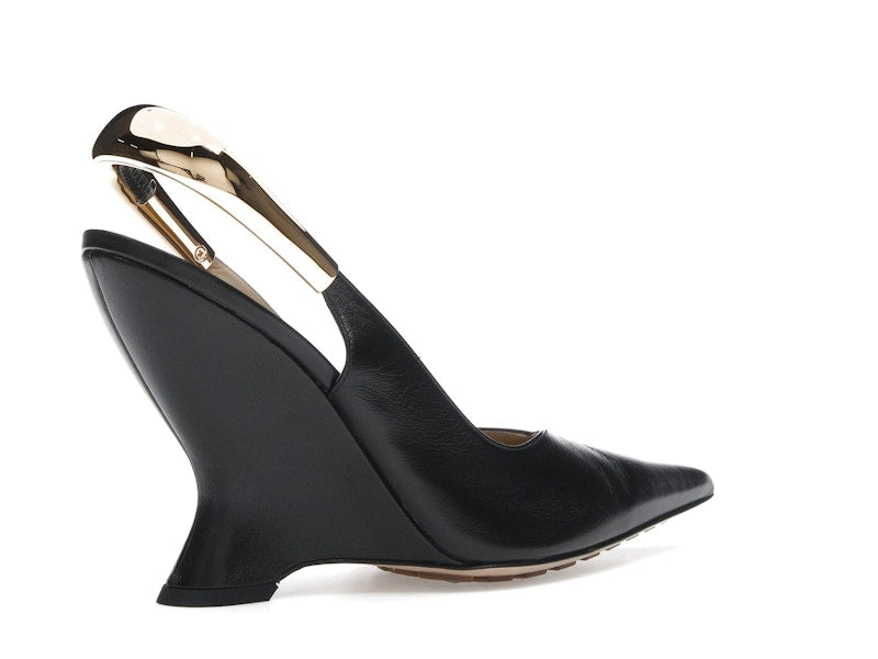 Bottega Veneta Punta Pointed-Toe Slingback Pumps Black (Women's)
