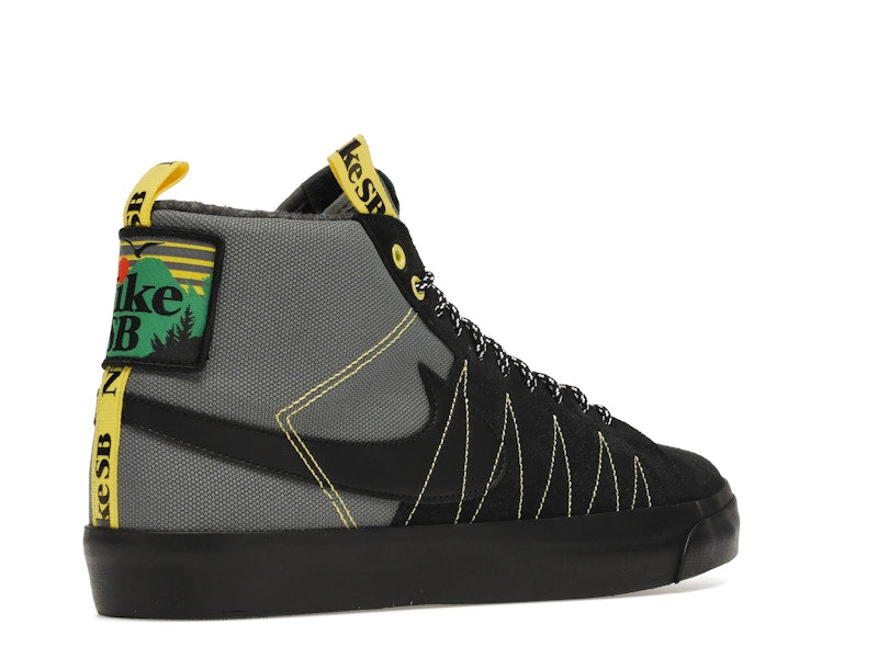 Nike SB Zoom Blazer Mid PRM Acclimate Cool Grey Yellow Strike