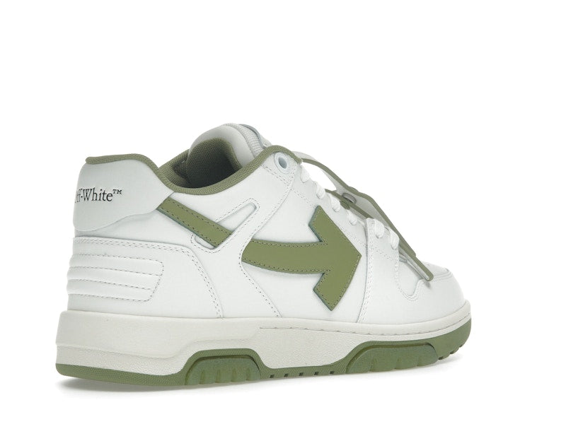 OFF-WHITE Out Of Office OOO Low Tops White Sage