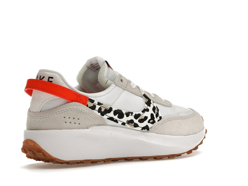 Nike Waffle Debut White Team Orange Leopard (Women's)