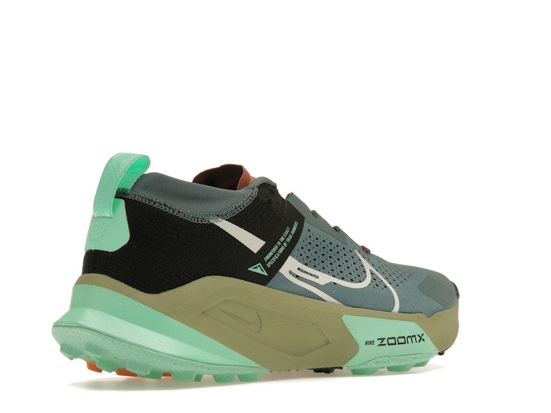 Nike ZoomX Zegama Trail Light Slate Grey Glow Green Bone Black