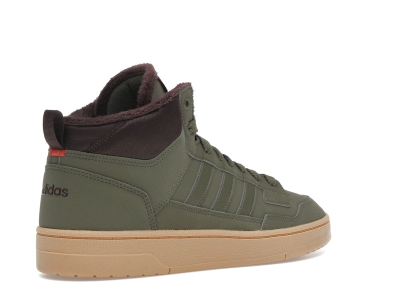adidas Rapid Court Mid Winterized Olive Strata Shadow Brown Gum