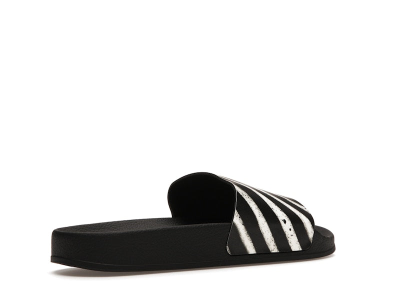 Off-White Spray Stripes Slides Black
