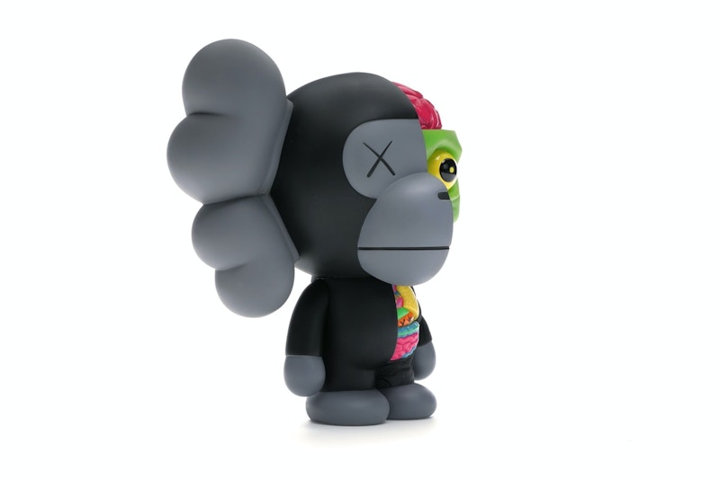 KAWS Bape Dissected Baby Milo Vinyl Figure Black
