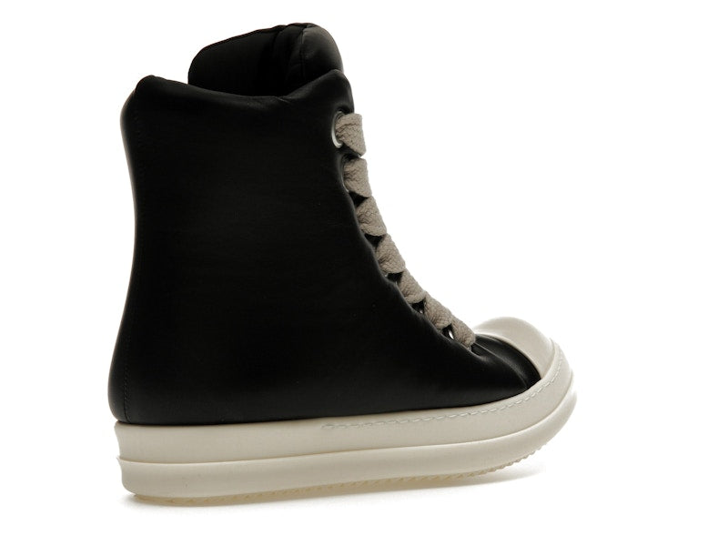 Rick Owens Jumbo Lace Padded Sneaks Black Milk