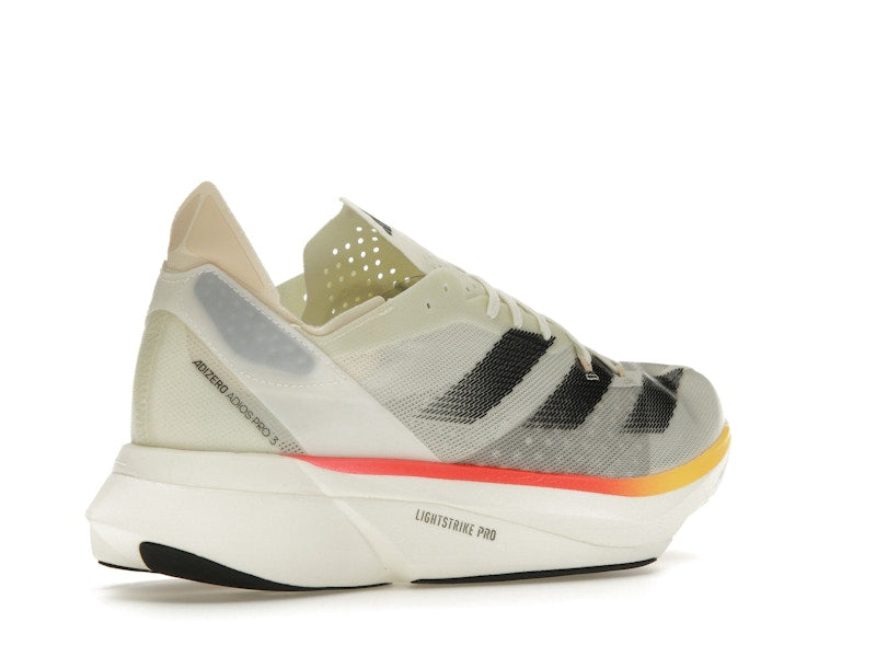 adidas Adizero Adios Pro 3 Ivory Core Black Crystal Sand