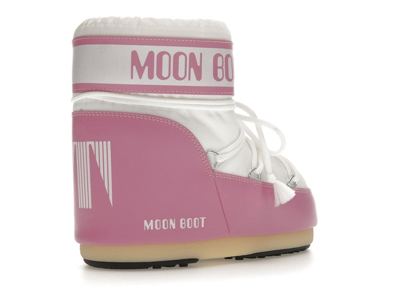 Moon Boot Icon Nylon Low Boot Pink White