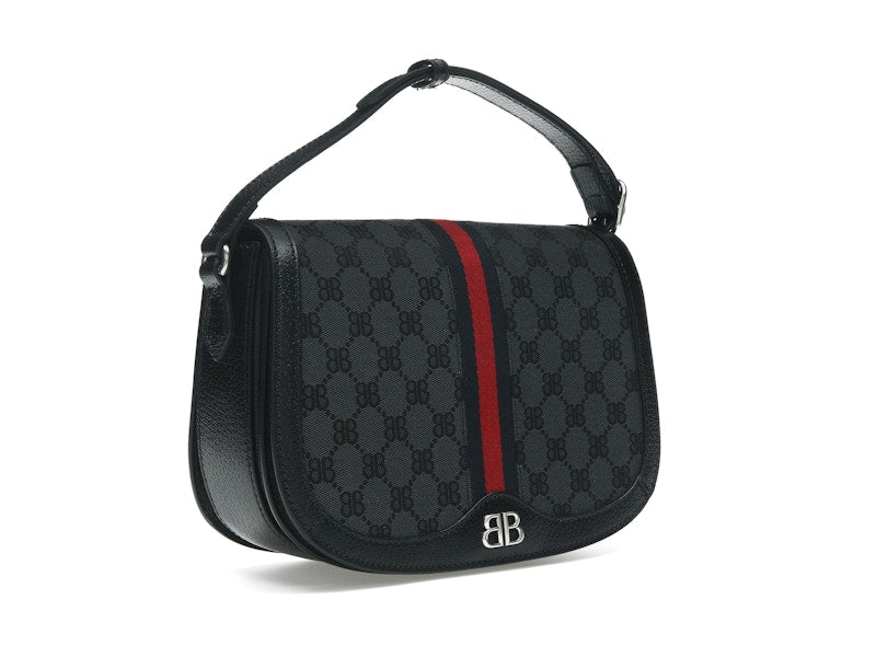 Gucci x Balenciaga The Hacker Project Medium Shoulder Bag Black