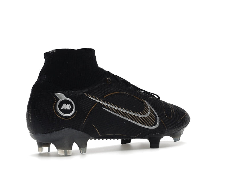Nike Mercurial Superfly 8 FG Black Metallic Silver Gold