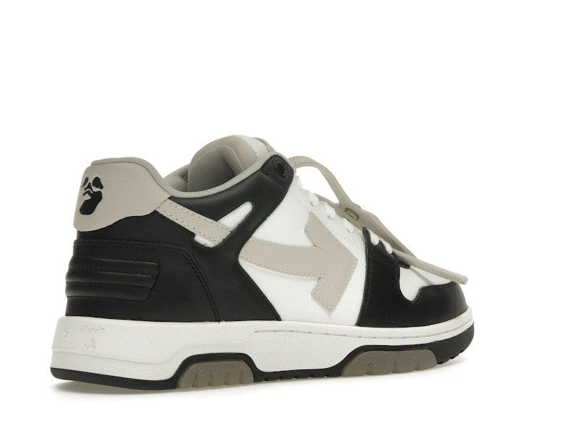 OFF-WHITE Out Of Office OOO Low Tops Black Beige