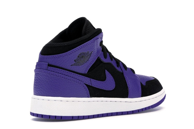 Jordan 1 Mid Black Dark Concord (GS)