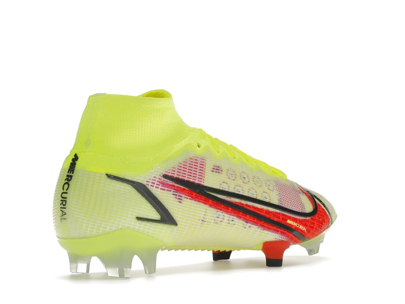 Nike Mercurial Superfly 8 Elite FG Volt Black Bright Crimson