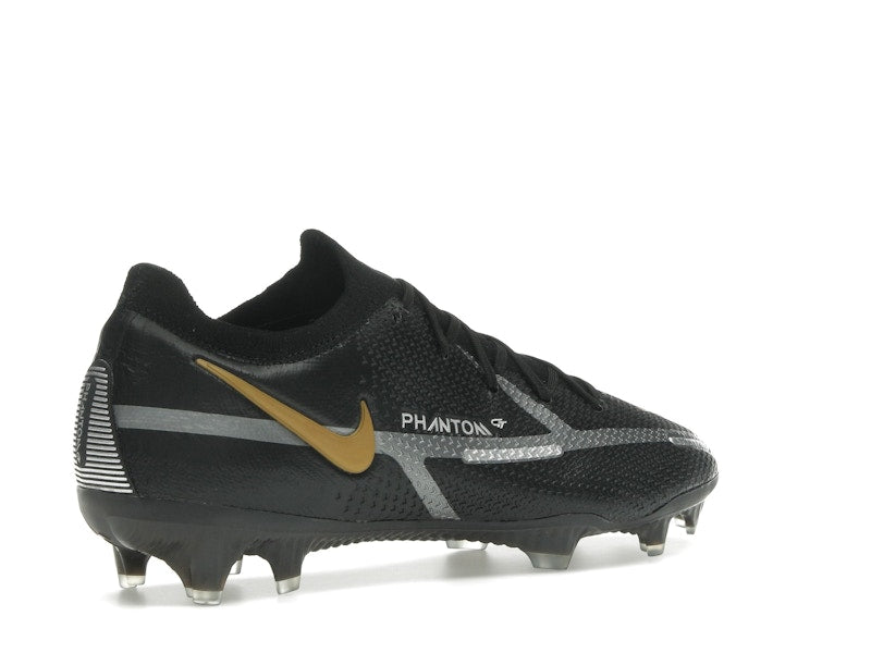 Nike Phantom GT2 Elite FG Black Metallic Dark Grey Metallic Gold
