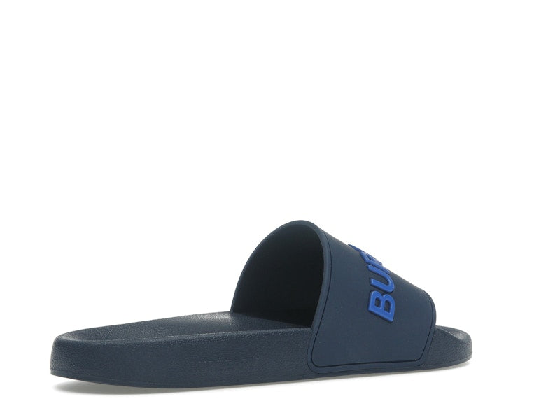 Burberry Embossed Logo Slide Blue