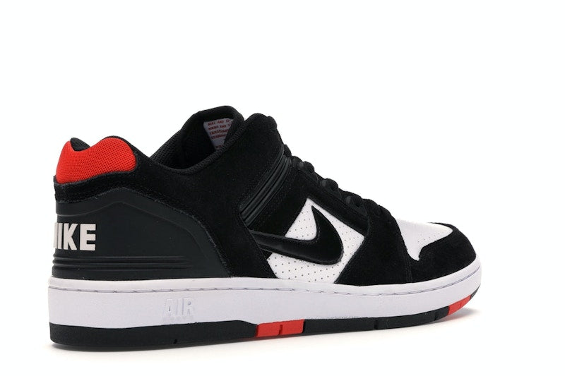 Nike SB Air Force 2 Low Black White Habanero Red