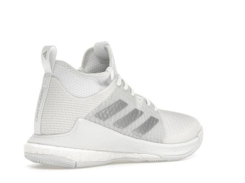 adidas Crazyflight Mid Cloud White Silver Metallic Grey (Women's)