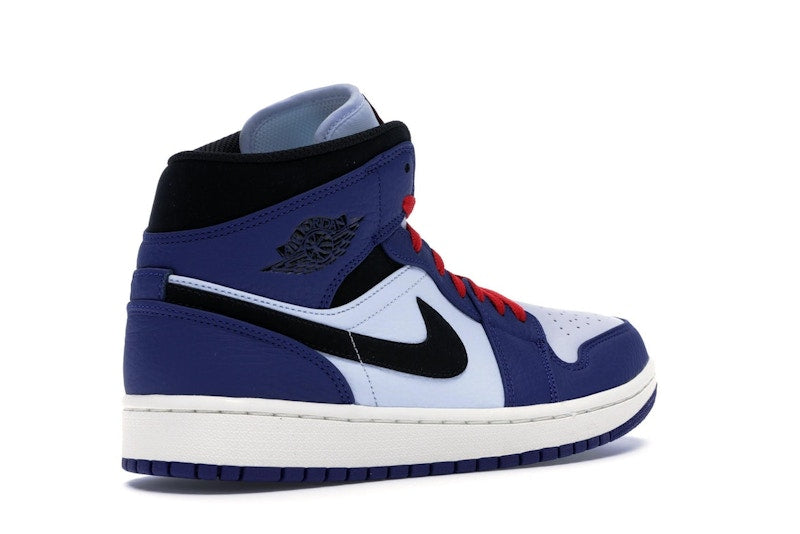 Jordan 1 Mid Deep Royal Blue Black