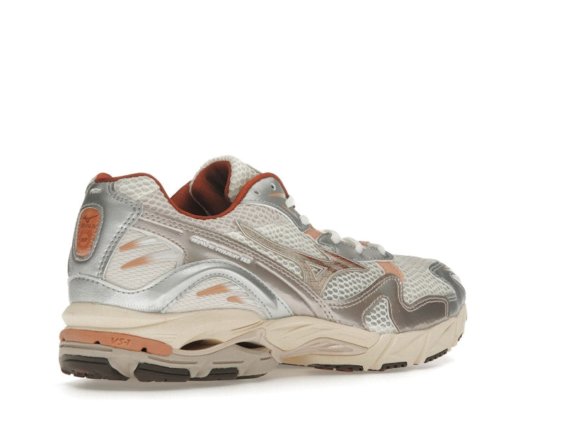 Mizuno Wave Rider 10 White Silver Orange