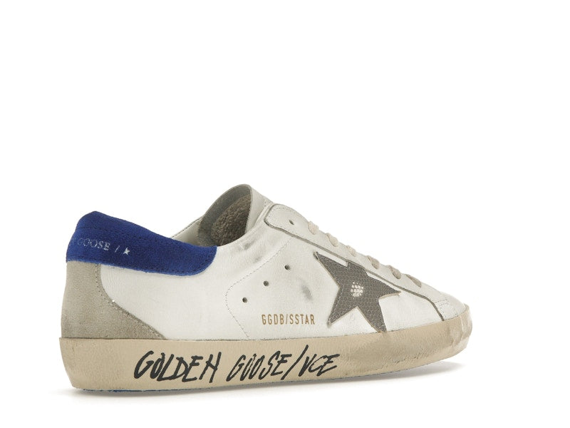 Golden Goose Super-Star White Snake Blue