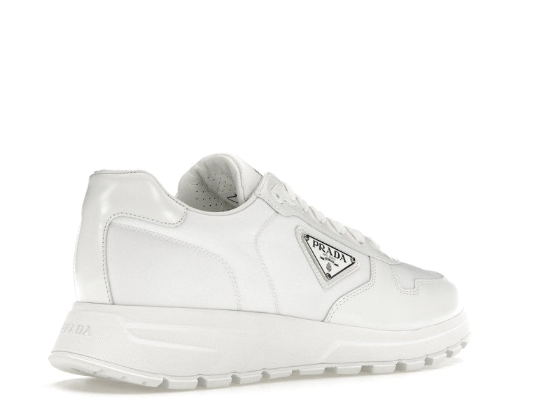 Prada PRAX 01 Sneakers Re-Nylon Brushed Leather White White