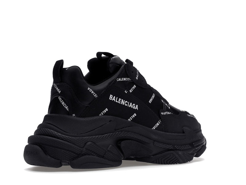 Balenciaga Triple S Black Logo (Women's)