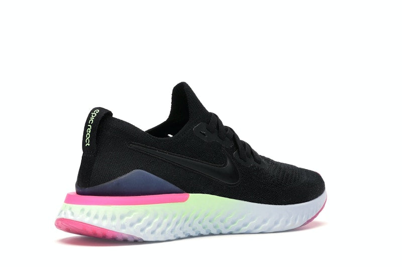 Nike Epic React Flyknit 2 Black Sapphire Hyper Pink (Women's)