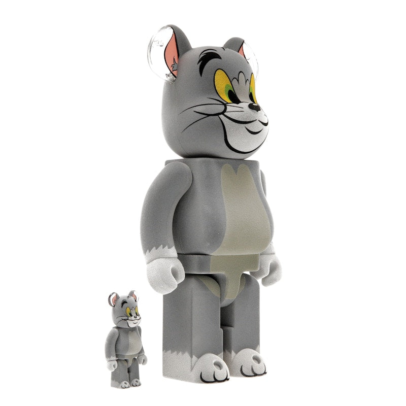 Bearbrick Tom and Jerry: Tom Flocky 100% & 400% Set