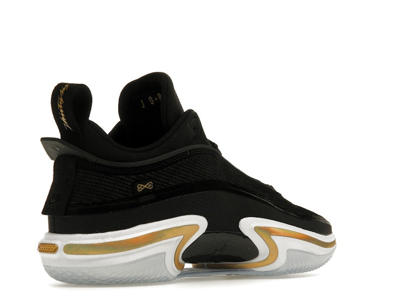 Jordan 36 Low Black Gold (Clear Sole)