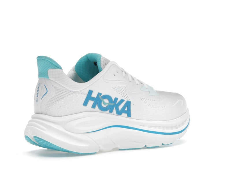 Hoka One One Clifton 10 White Skyward Blue