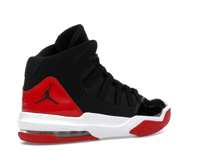 Jordan Max Aura Black Red Patent